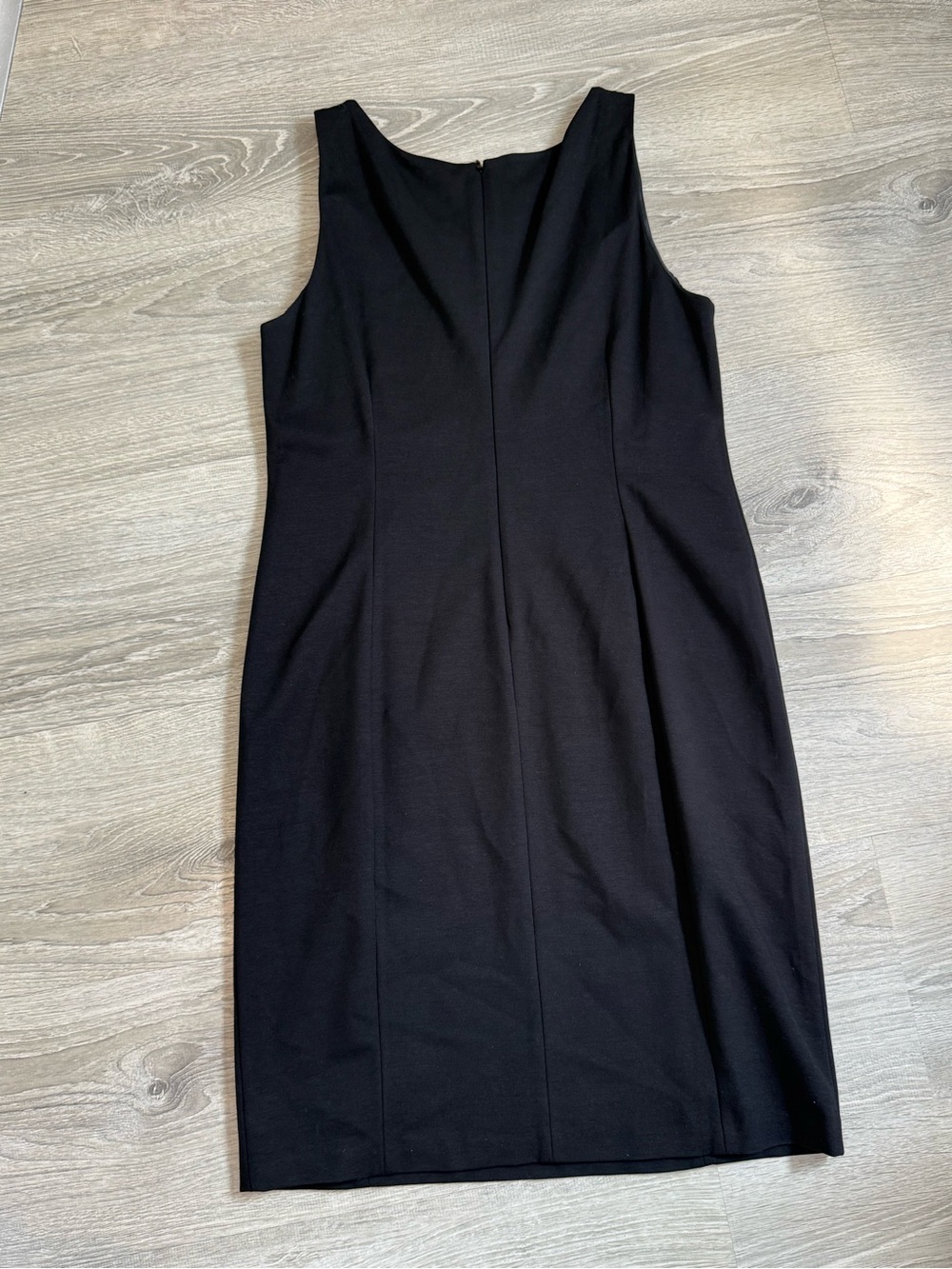 Eileen Fisher Little Black Dress Sleeveless Midi Timeless Staple - Picture 3 of 8